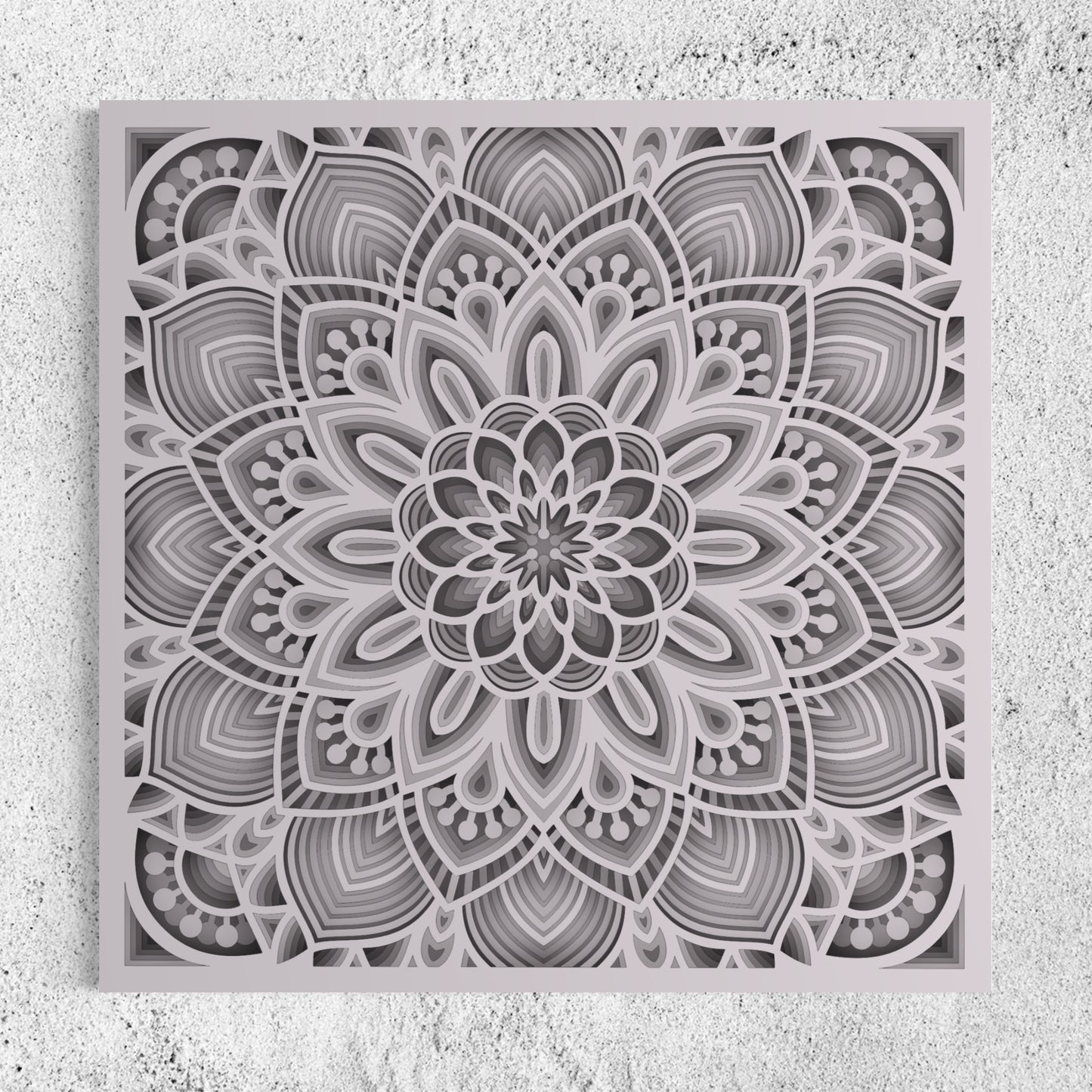 Mandala Wood Wall Art | Color Languid Lavender