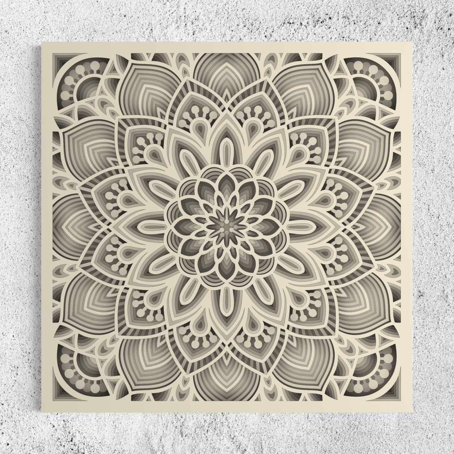 Mandala Wood Wall Art | Color Pearl Bush