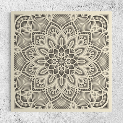 Mandala Wood Wall Art | Color Pearl Bush