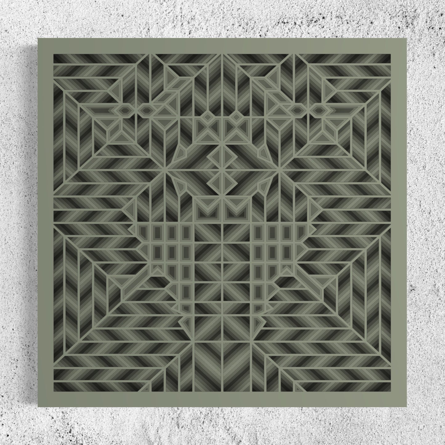 Maze Wood Wall Art | Color Spanish Green