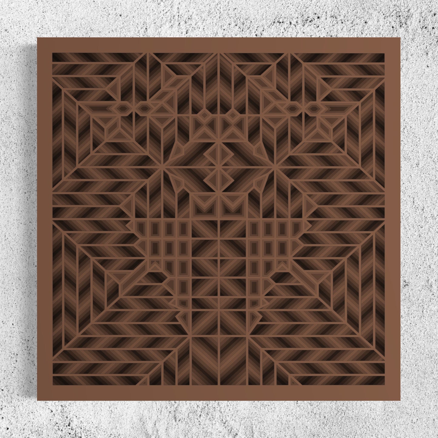 Maze Wood Wall Art | Color Brown Bear