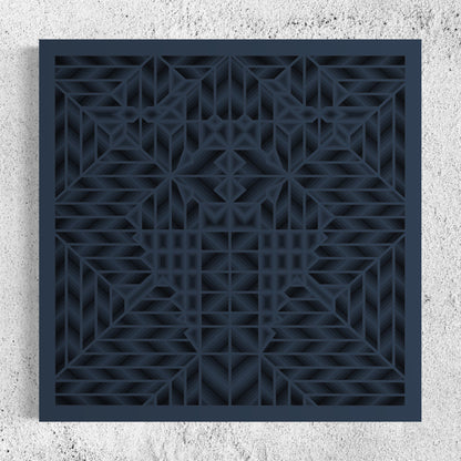 Maze Wood Wall Art | Color Blue Dianne