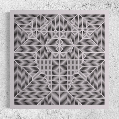 Maze Wood Wall Art | Color Languid Lavender