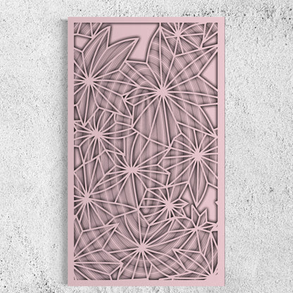 Stellar Wooden Wall Art | 22 x 38 Inch | Color Oyster Pink