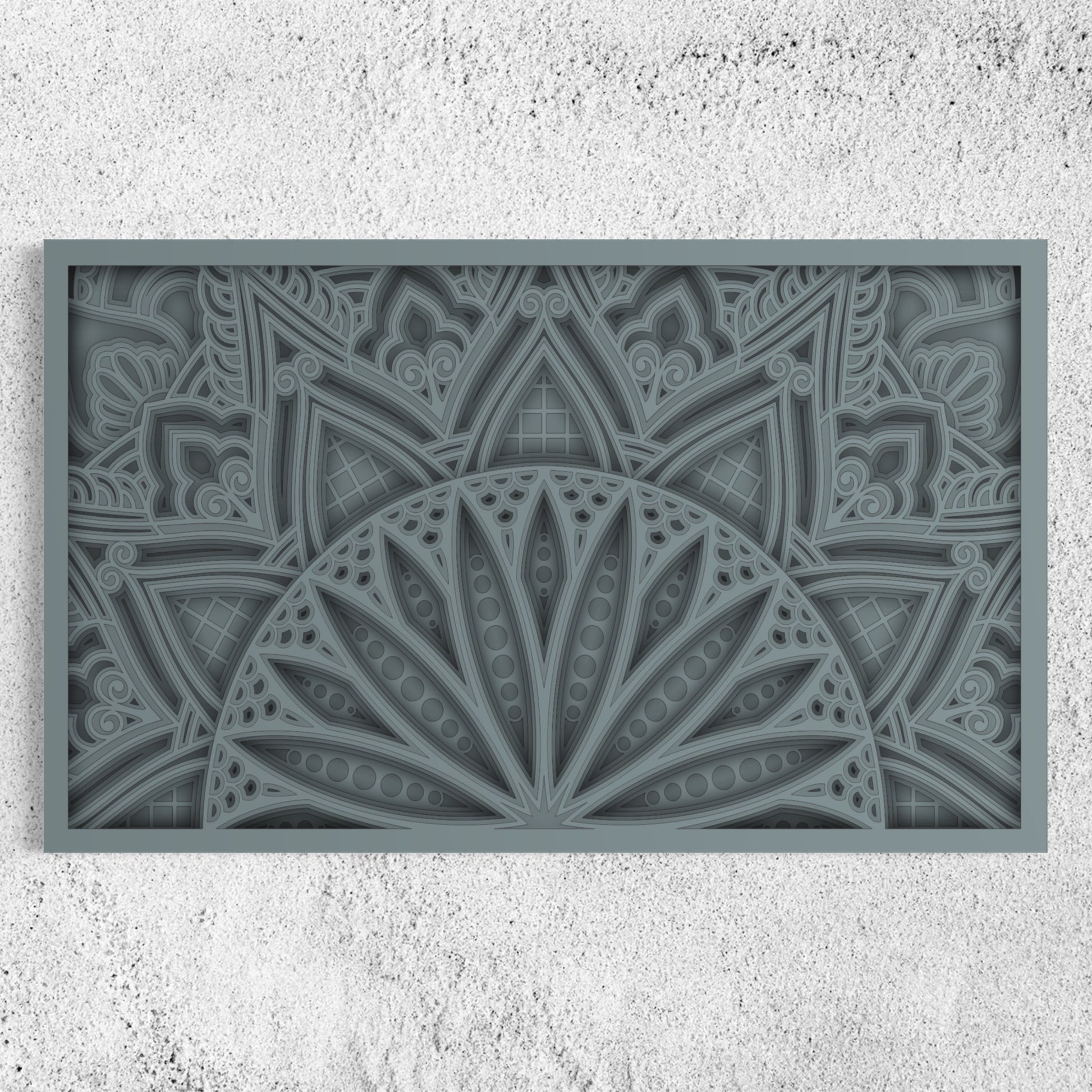 Sunburst Wooden Wall Art | 22 x 38 Inch | Color Grey Chateau