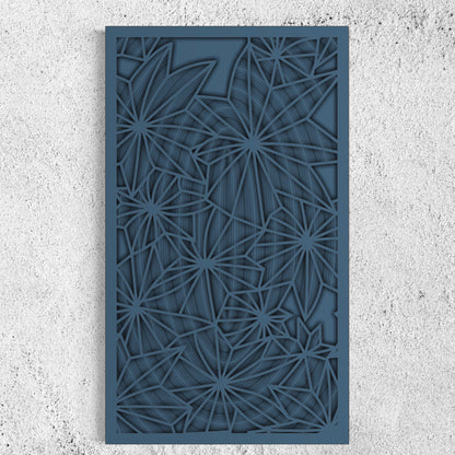 Stellar Wooden Wall Art | 22 x 38 Inch | Color Denim