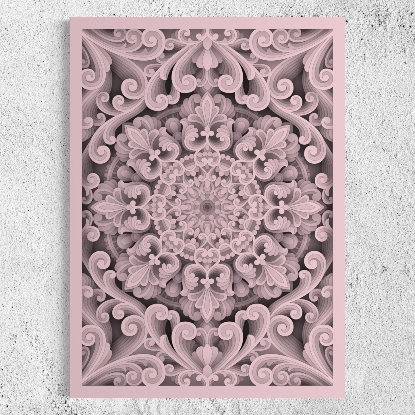 Nebula Wooden Wall Art | 22 x 30 Inch | Color Oyster Pink