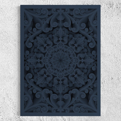 Nebula Wooden Wall Art | 22 x 30 Inch | Color Bright Grey