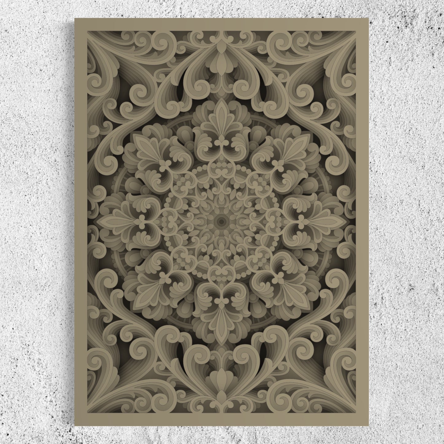 Nebula Wooden Wall Art | 22 x 30 Inch | Color Warm Grey