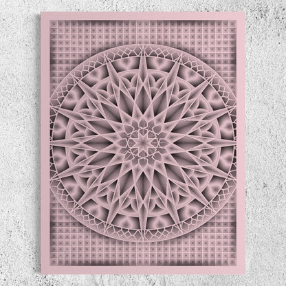 Nova Wood Wall Art | Color Oyster Pink