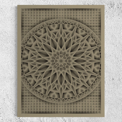 Nova Wood Wall Art | Color Warm Grey