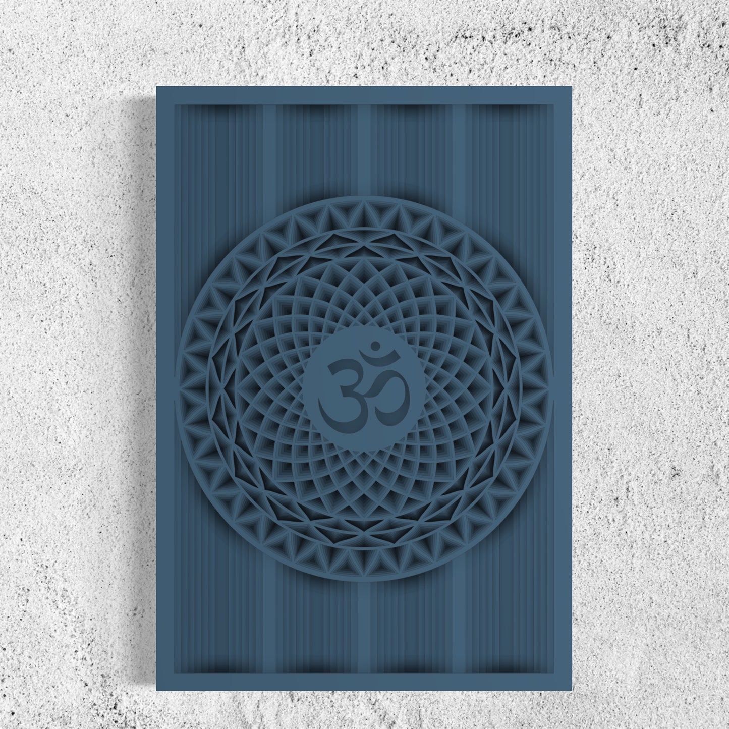 OM Wood Wall Art | Color Denim