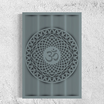 OM Wood Wall Art | Color Hit Grey