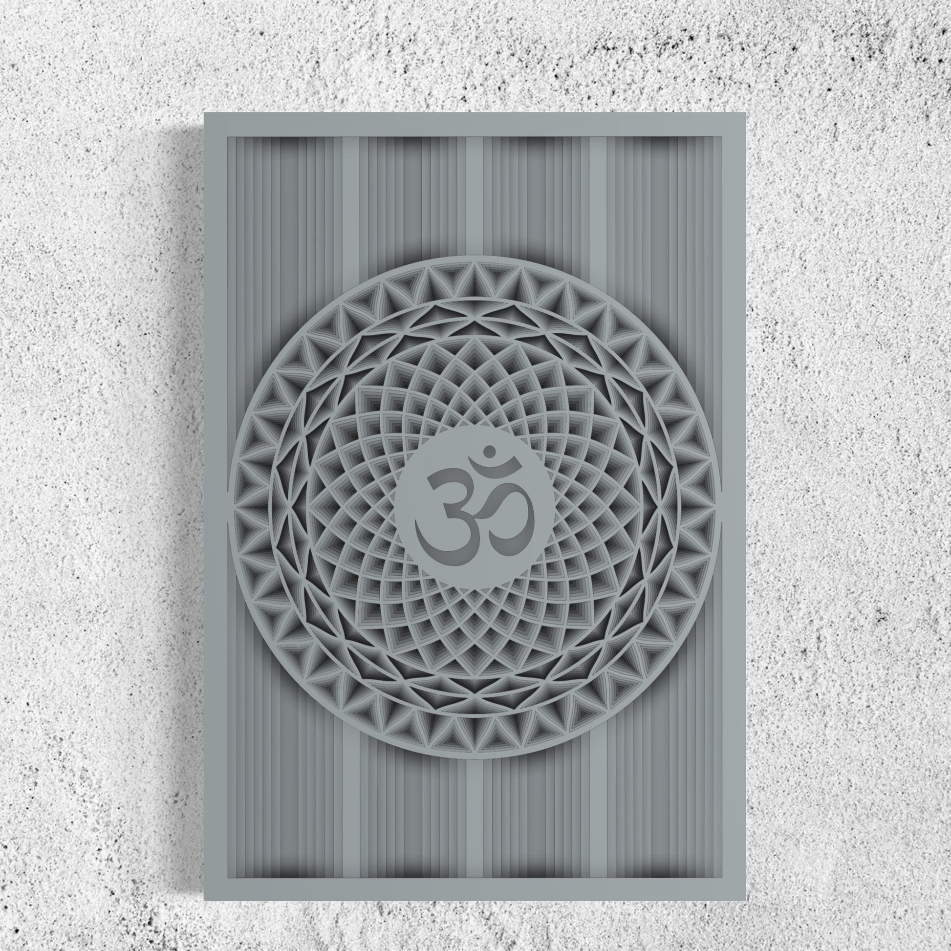 OM Wood Wall Art | Color Grey Chateau