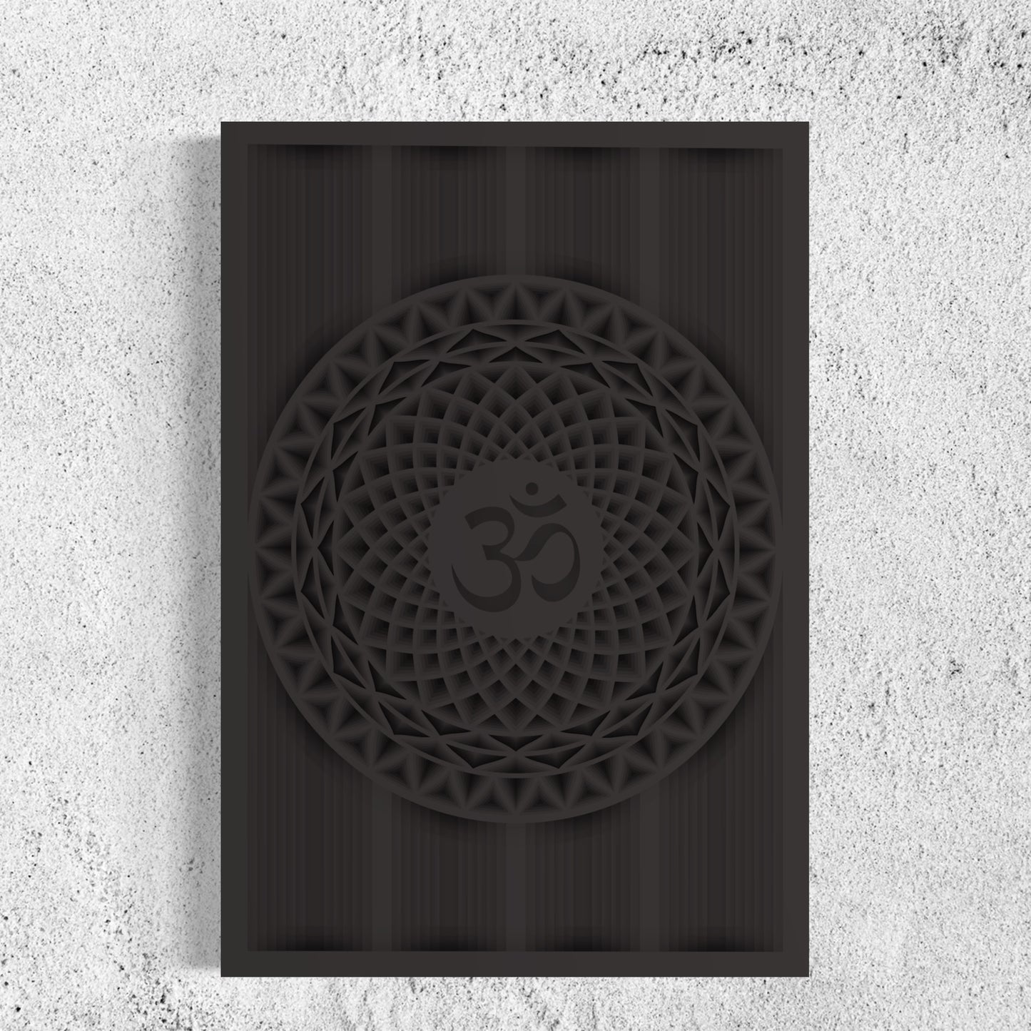 OM Wood Wall Art | Color Charcoal