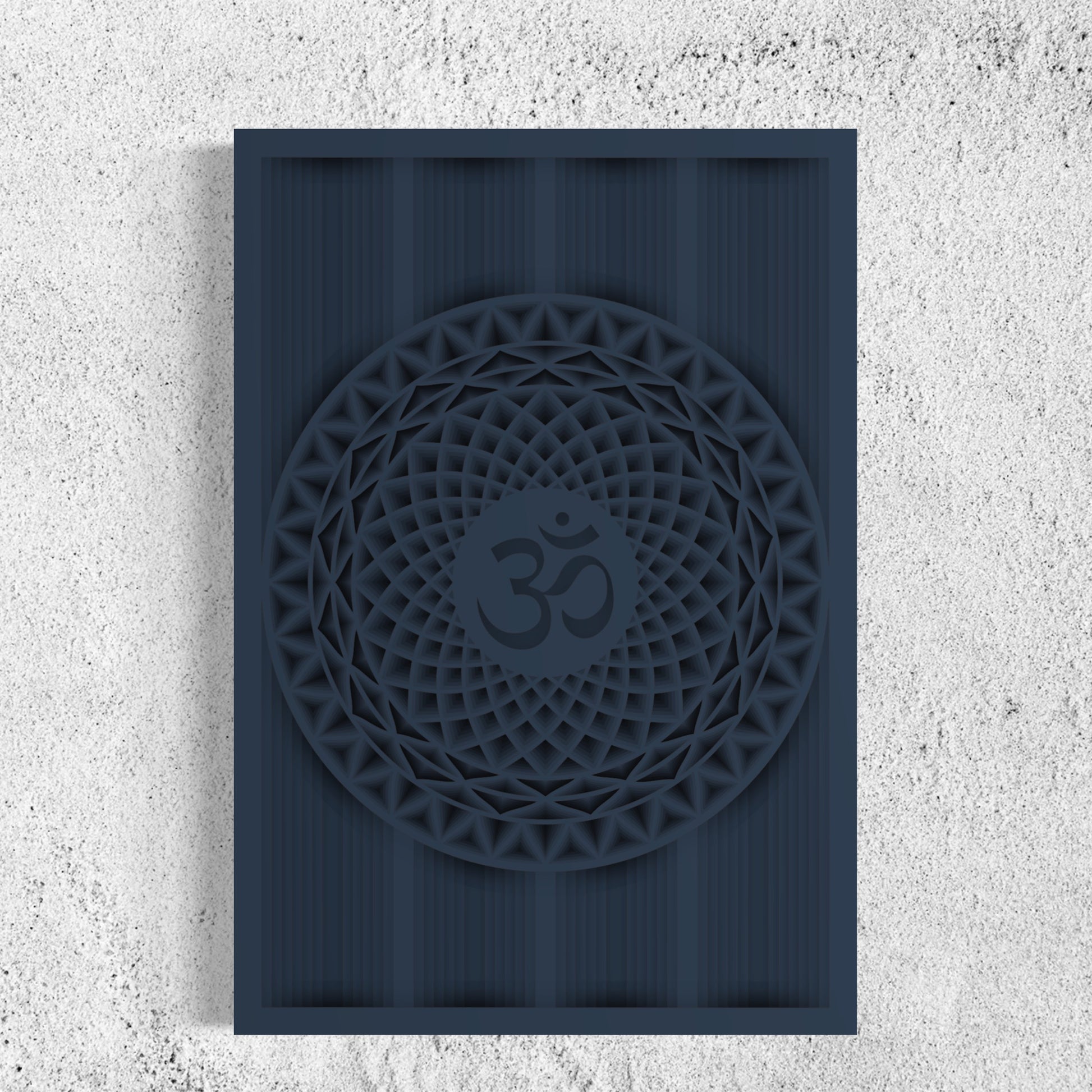 OM Wood Wall Art | Color Blue Dianne