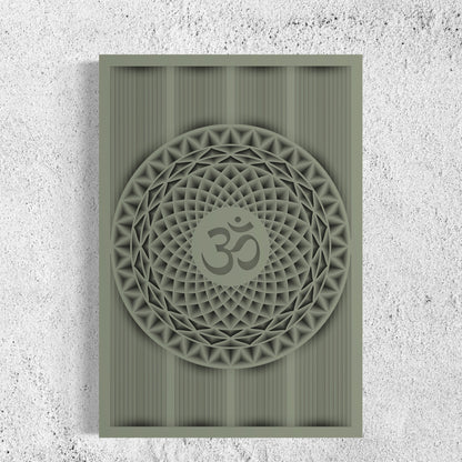 OM Wood Wall Art | Color Spanish Green