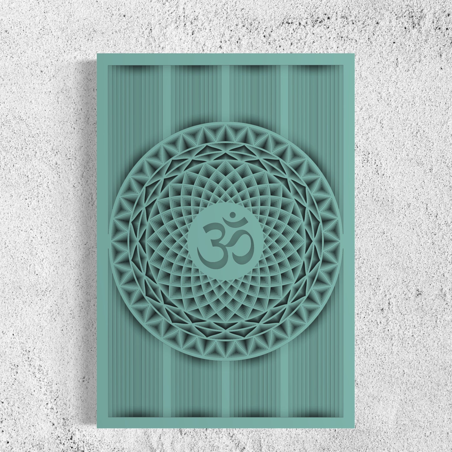 OM Wood Wall Art | Color Neptune