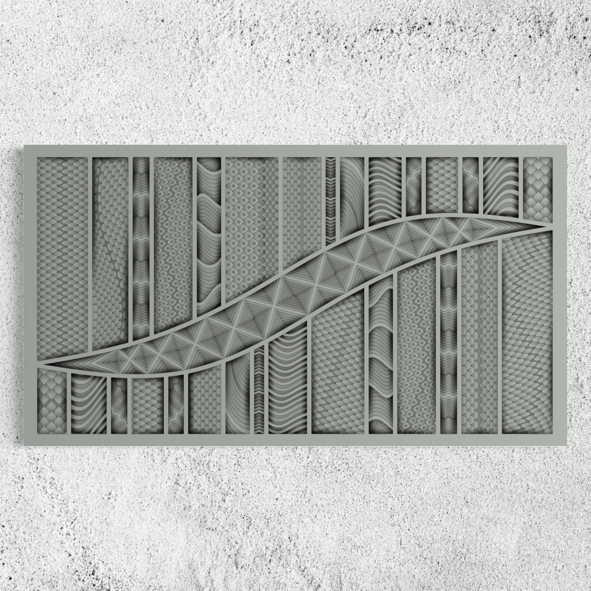 Serpent Wooden Wall Art | 22 x 38 Inch | Color Hit Grey