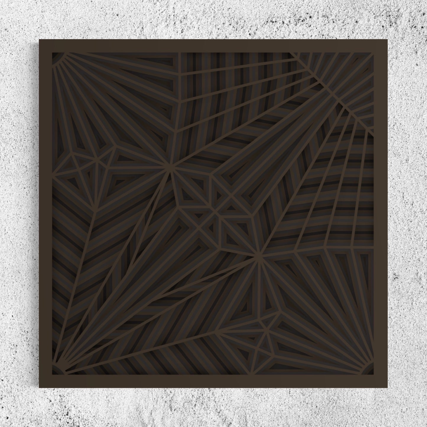 Optrix Wood Wall Art | Color Woody Brown And Charcoal