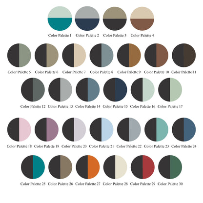 Optrix Wood Wall Art | Color Palette